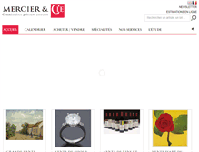 Tablet Screenshot of mercier-art.com